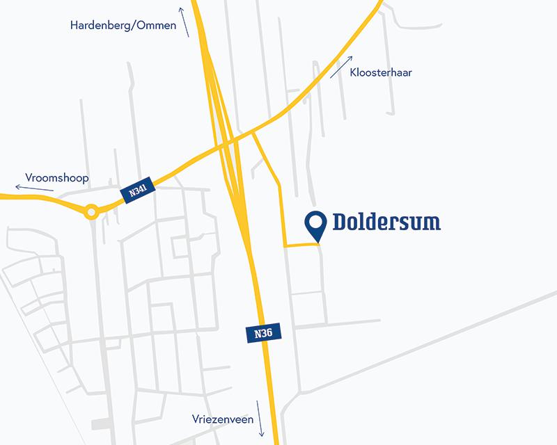 Plattegrond Doldersum Westerhaar